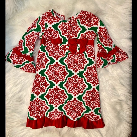 Counting Daises Christmas Dress Size 4 - Picture 1 of 7